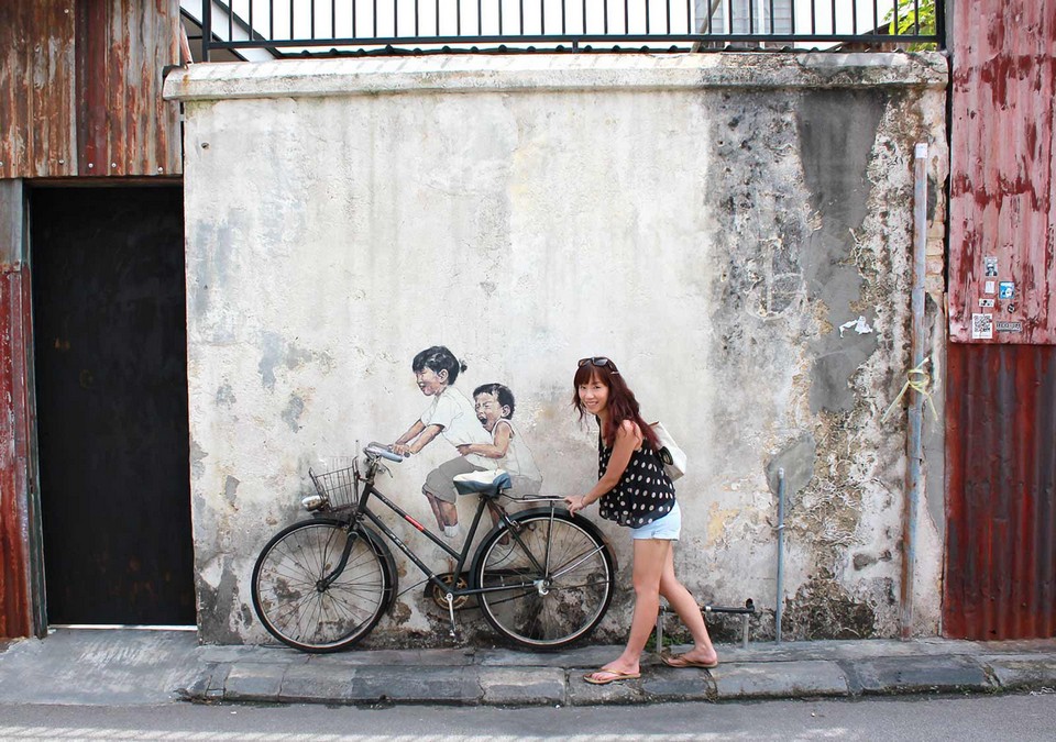 The wall painting of Penang