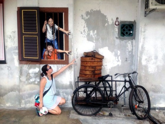 The wall painting of Penang