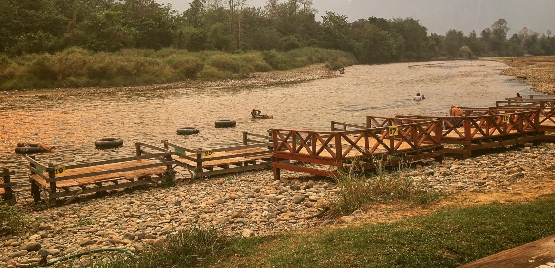 Vang Vieng. River Tubing, Beautiful Scenery and Magic Mushrooms.