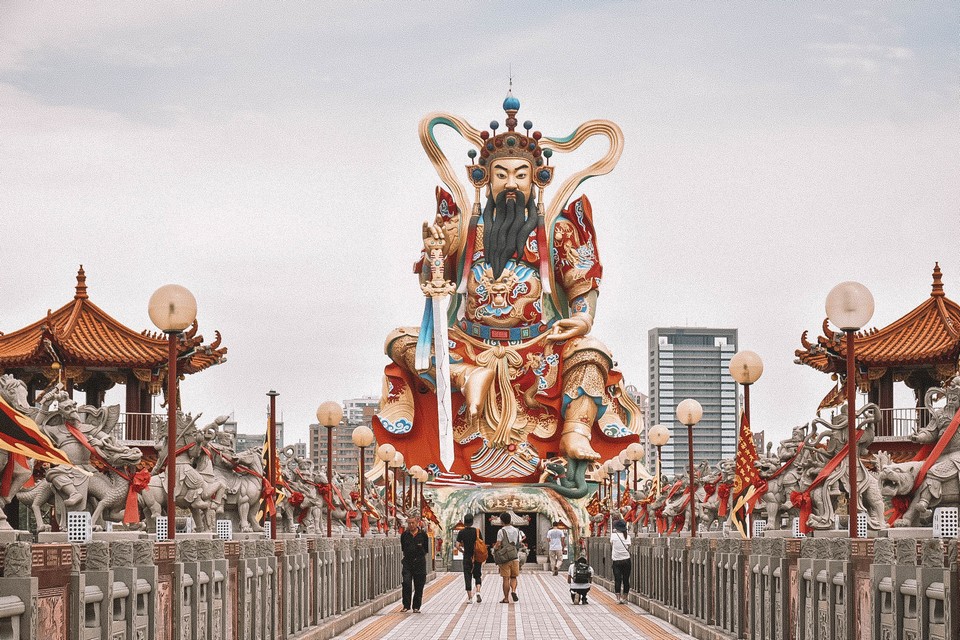 The Confucius Temple with the towering statue as the centerpiece!