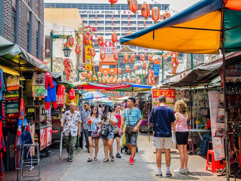 Petaling Street is packed with locals day and night