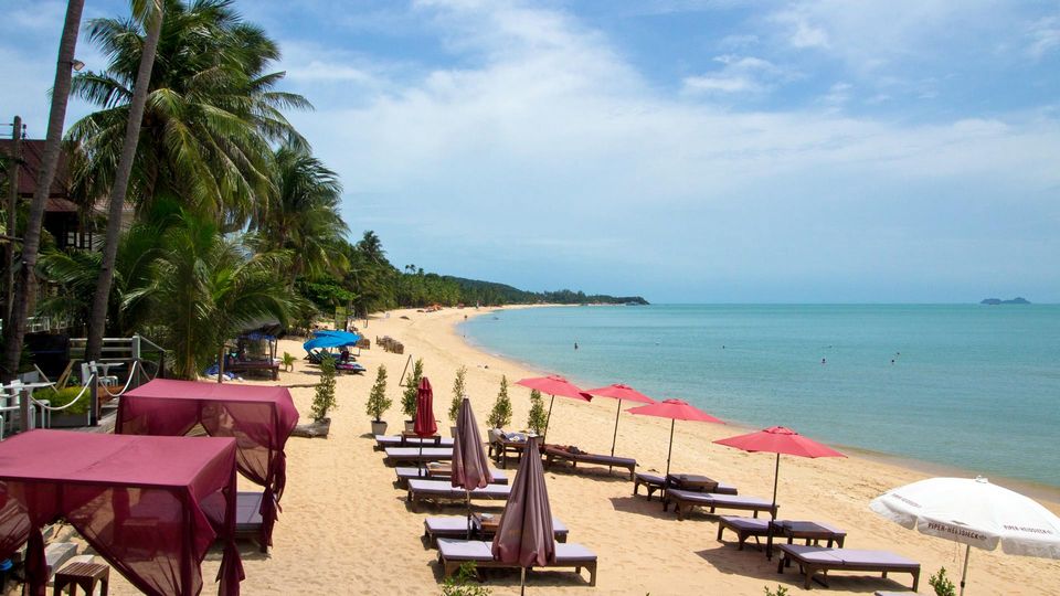 The Maenam Beach at Koh Samui's north coast