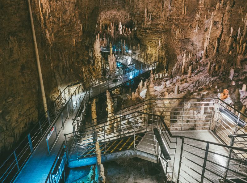 The 300,000-year-old Gyokusendo Cave at Okinawa World hosts spectacular rock …