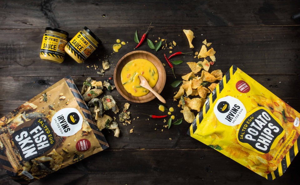 IRVINS Salted Egg Potato Chips Crisps 230g