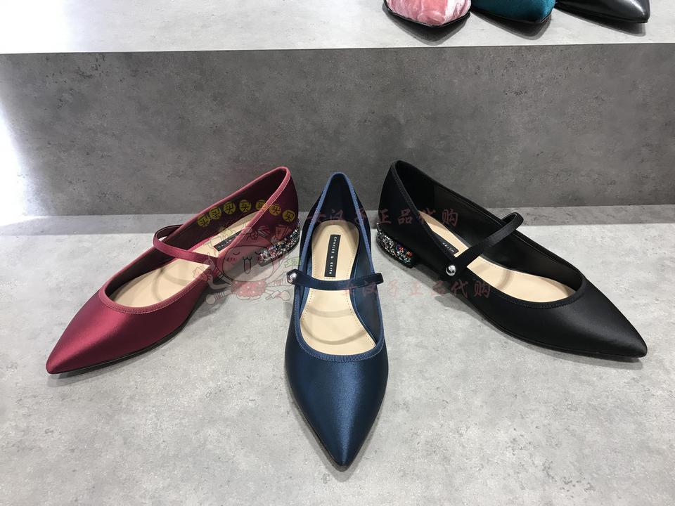 Returnable to women Charles Keith elastic low heel women's shoes CK1-70390191
