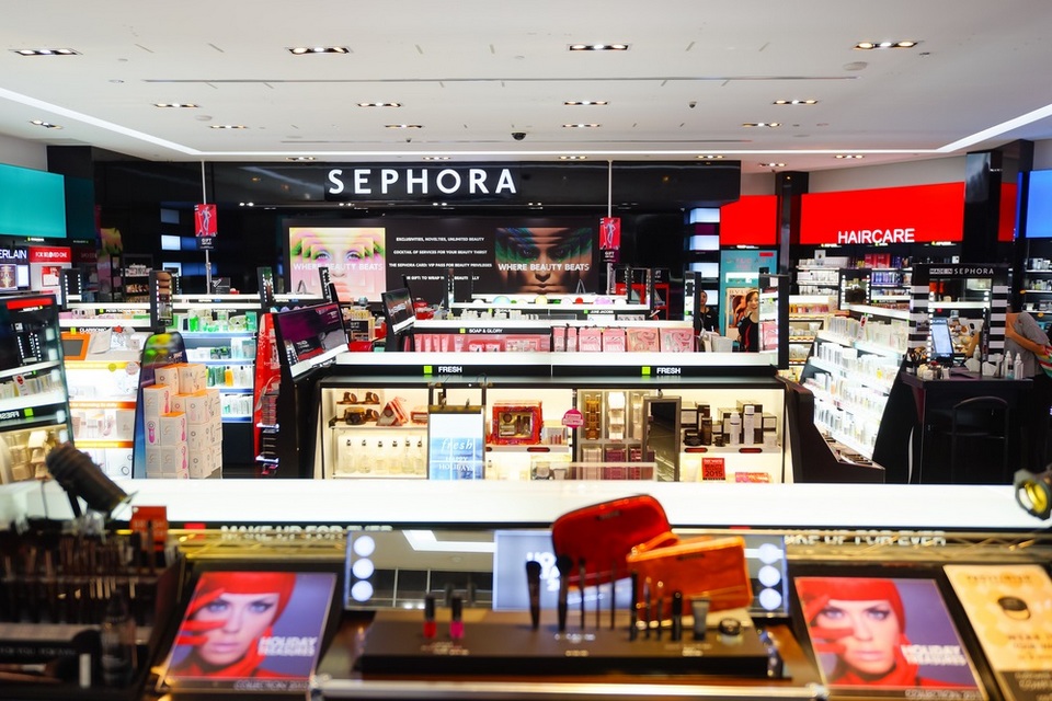 Sephora in Singapore doesn't carry all Sephora brands