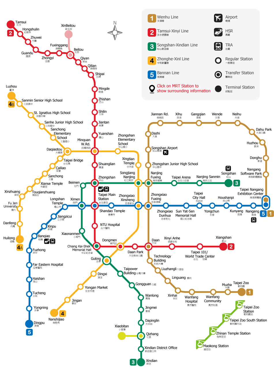taipei mrt map