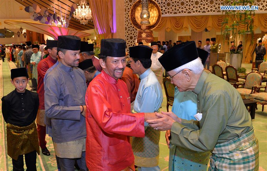 Brunei’s Sultan celebrates Muslim festival of Hari Raya Aidilfitri in Bandar Seri Begawan
