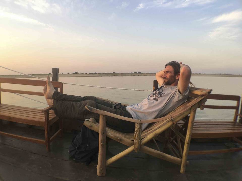 Cruise the Irrawaddy River at Sunset in Bagan