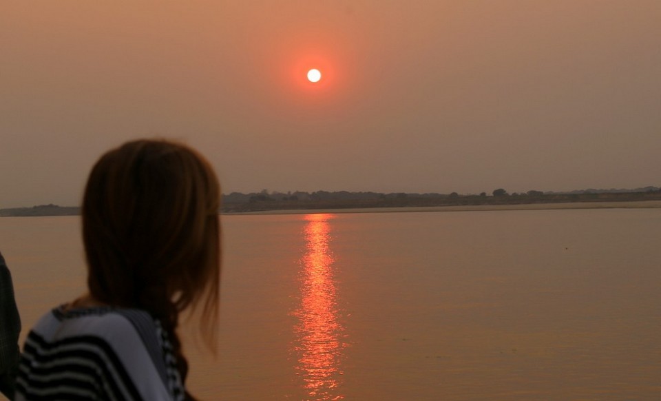 Cruise the Irrawaddy River at Sunset in Bagan