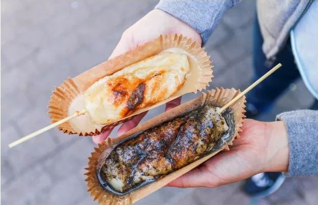 Freshly grilled Taiwanese Mochi in Cheese