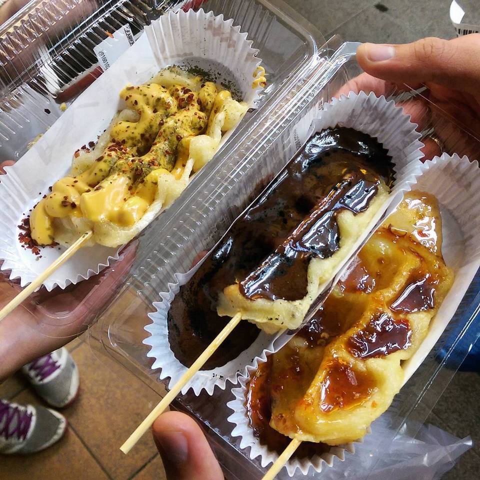 Freshly grilled Taiwanese Mochi in Cheese