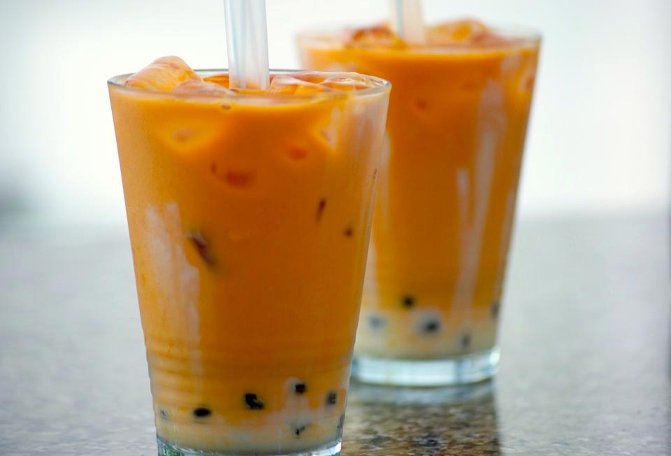 Thai Iced Tea with Boba