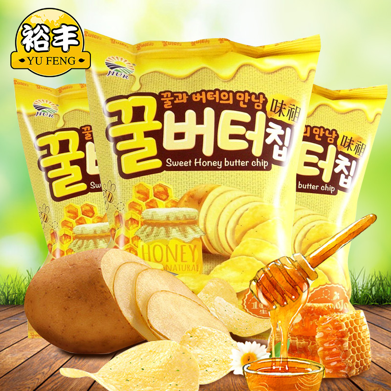 honey butter Potato Chips korean