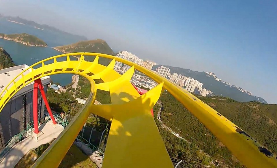 Hair Raiser Roller Coaster POV Ocean Park Hong Kong