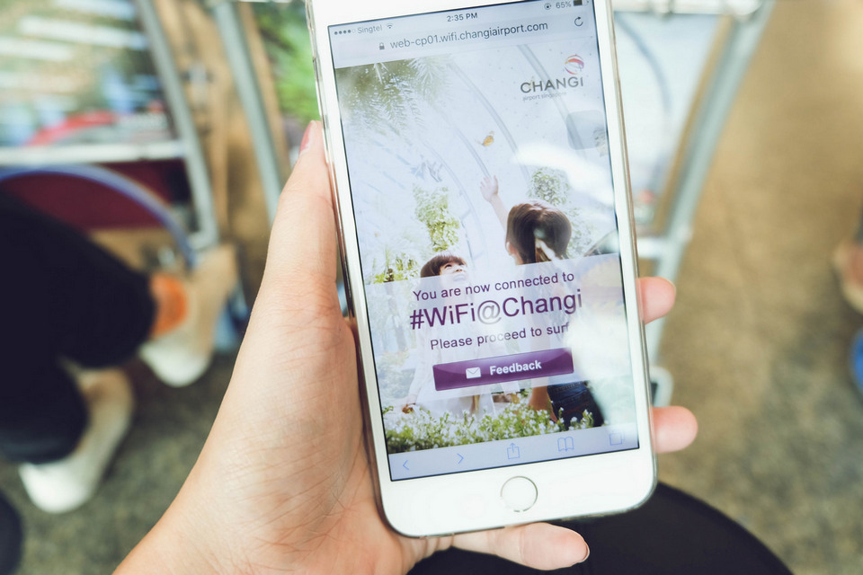 How to get free wifi at Singapore Changi Airport3 Credit: What to do in Changi Airport blog.