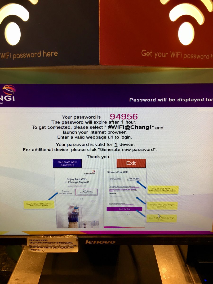 How to get free wifi at Singapore Changi Airport3