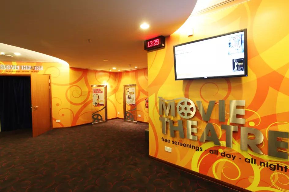 Movie theatre entrance