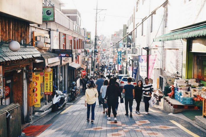 Itaewon area, Itaewon street Itaewon area, Itaewon street