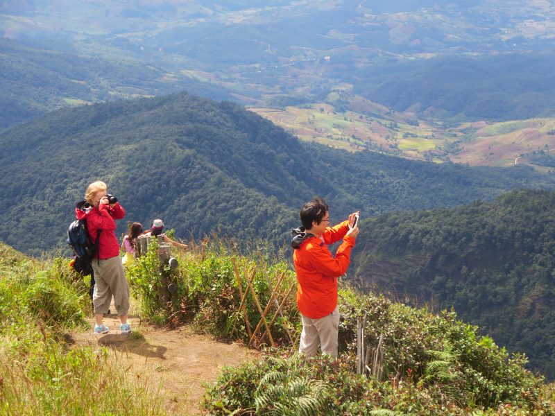 viewpoint on Kiw Mae Pan Trail Doi Inthanon Chiang Mai Trekking