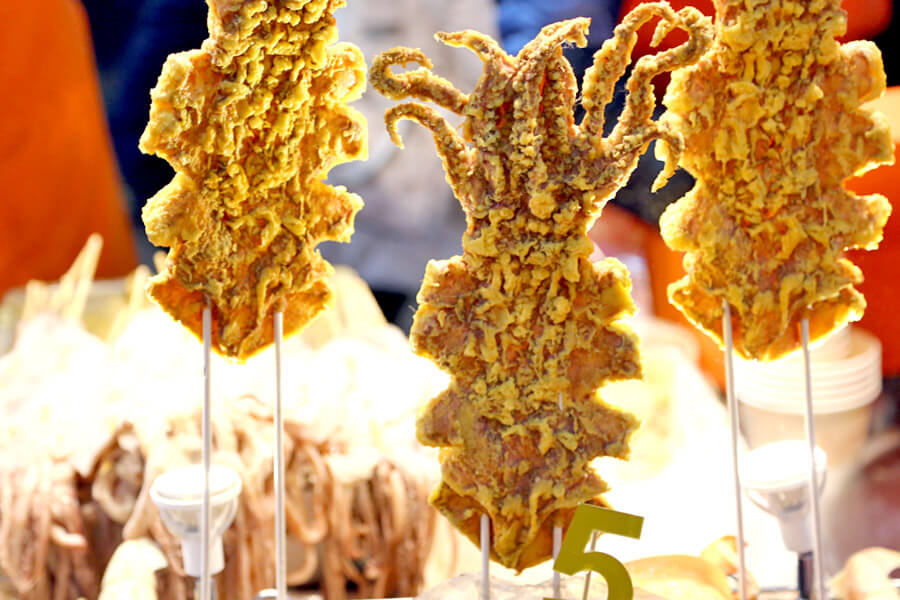 Korean street food ojingeo twigim fried squid (2)