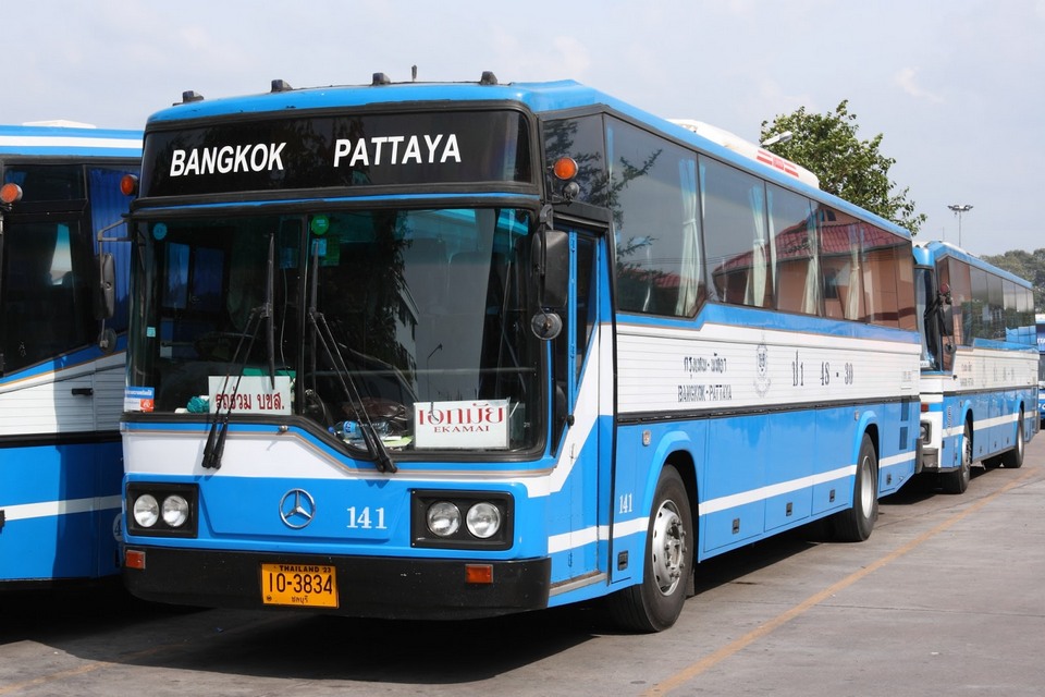 There are many buses from Bangkok to Pattaya, easy to find