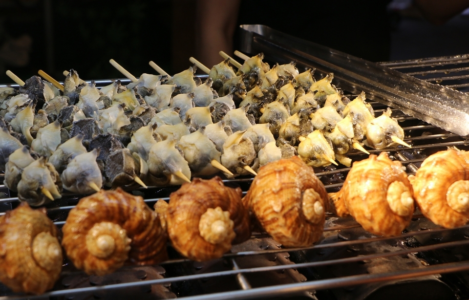grilled sea snails taipei