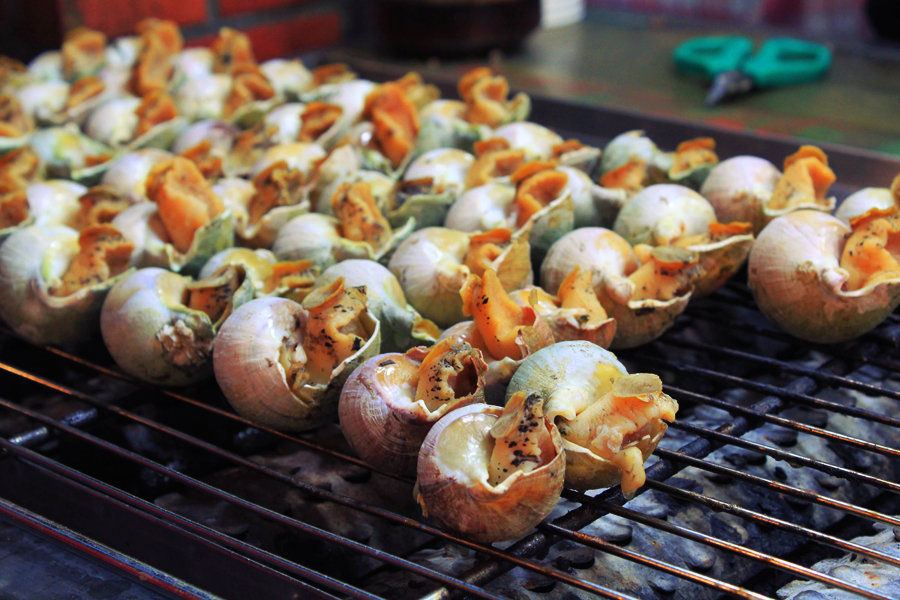 grilled sea snails taipei