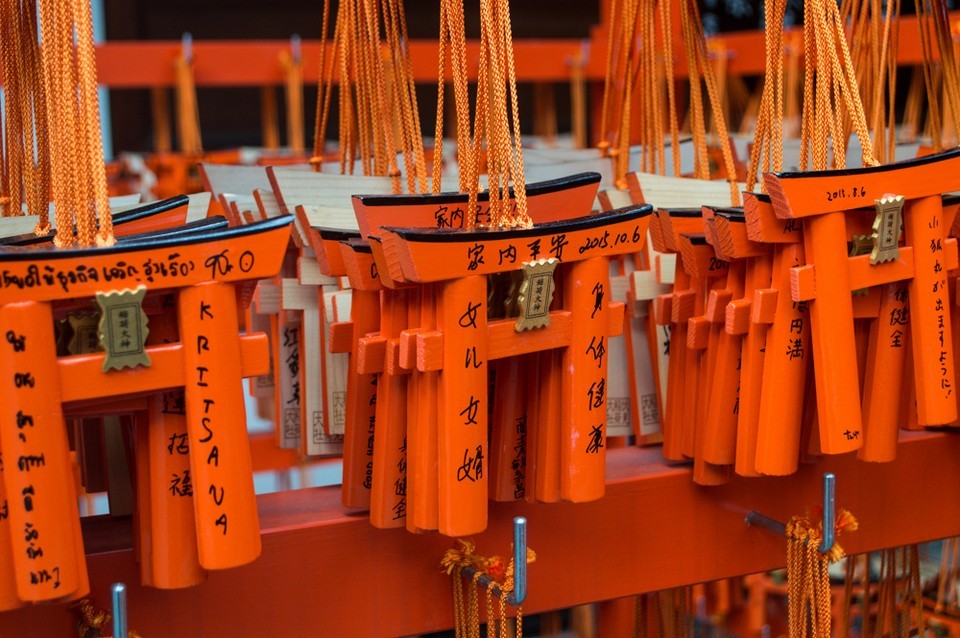 Fushimi-Inari-Shrine torii gate souvenir