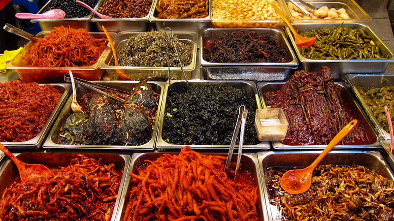 Food stall at gwangjang_market