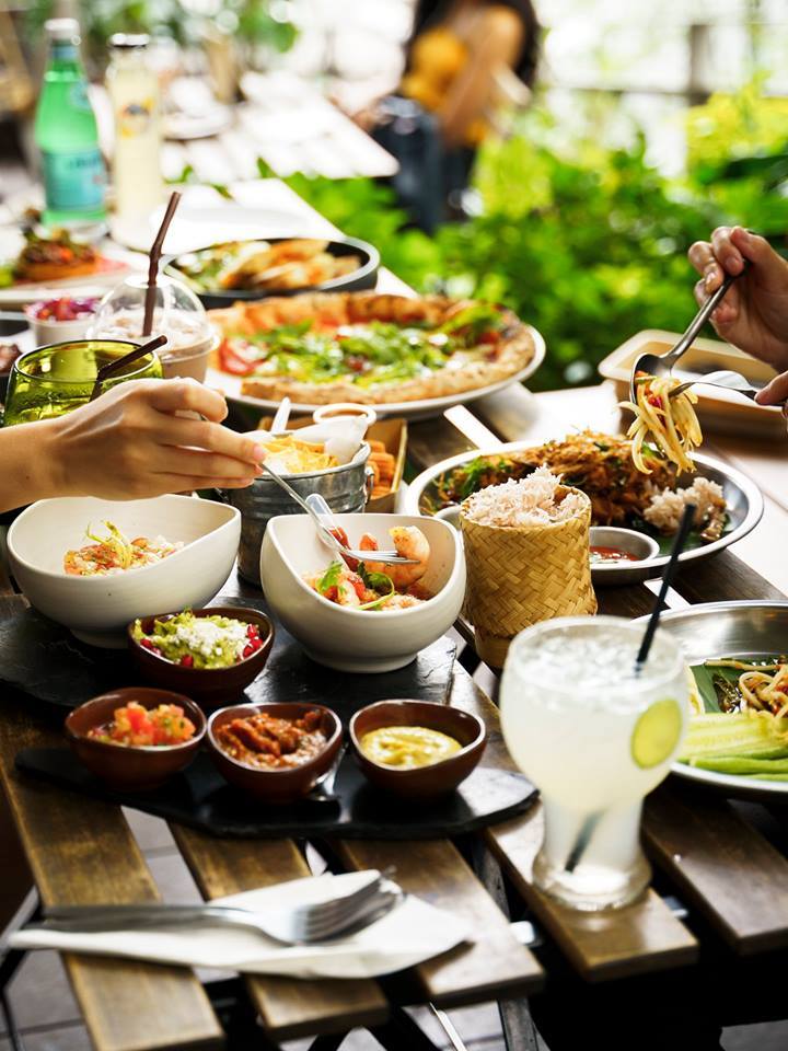 Food at The Commons, Bangkok, Thailand