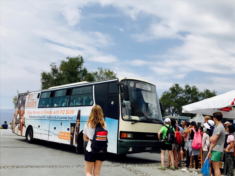 Santorini’s Public Bus Looks Like A Tour Bus