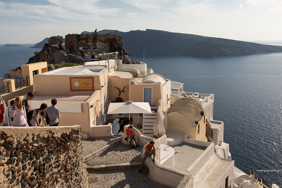 Location to watch the sunset in Oia