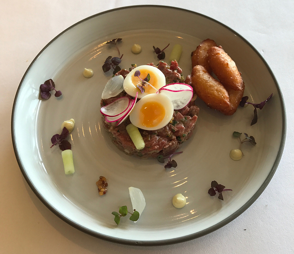 Kangaroo Tartar the dining room