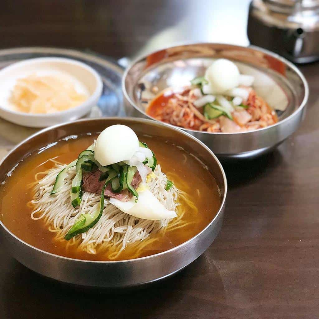 Naengmyeon (Cold Noodle Soup)