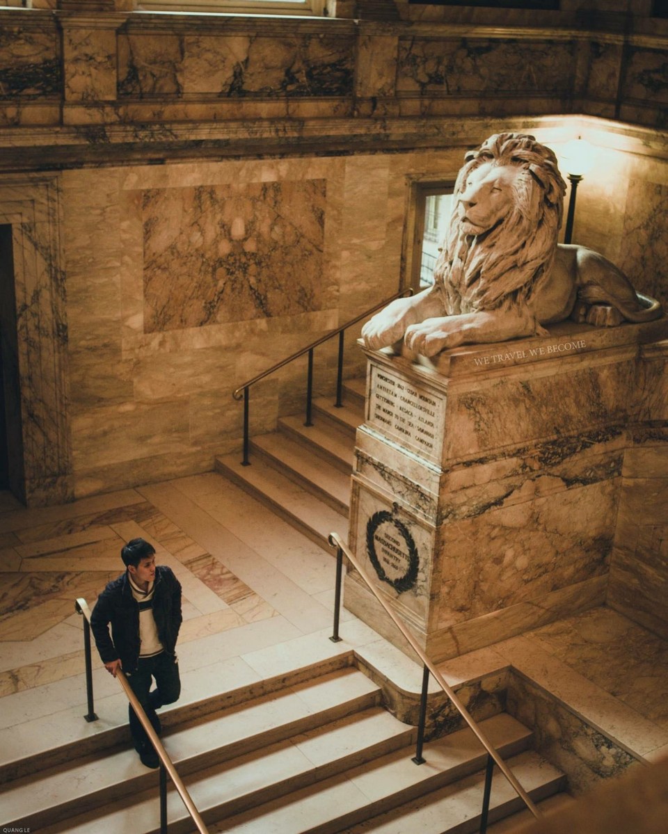 inside boston library