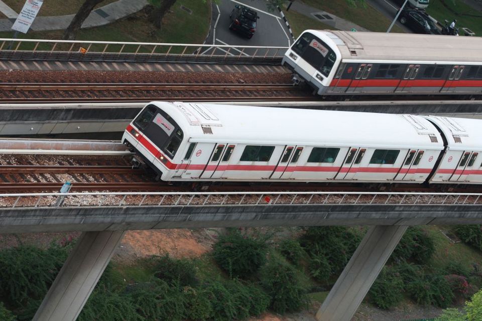 Tanah Merah MRT Station train