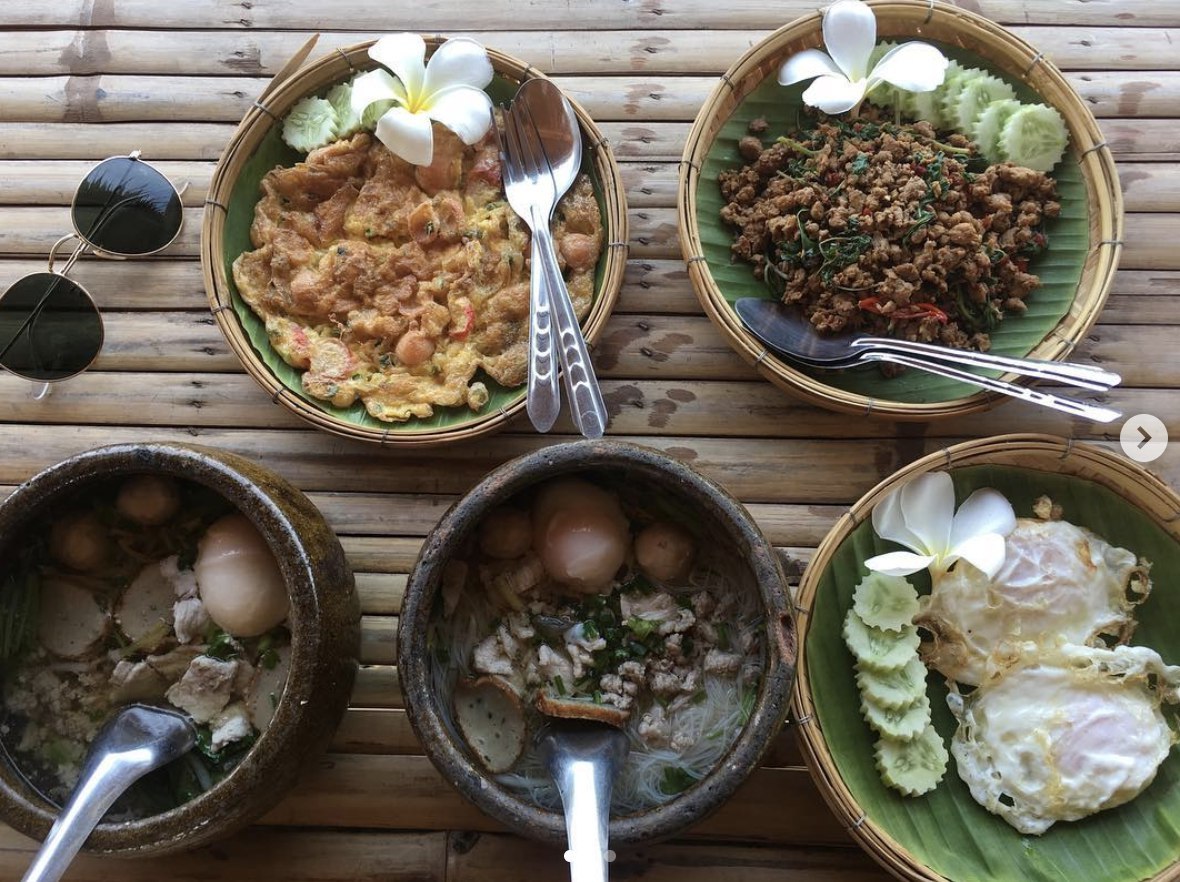 A meal in Kanchanaburi