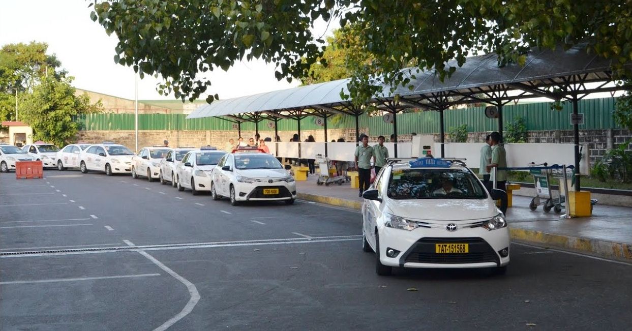 white Airport Taxi Terminal