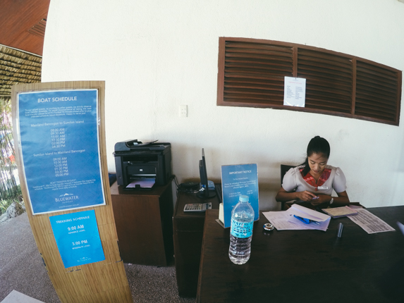Once you reach the Blue Water Sumilon Resort gate, you will buy a boat ticket to Sumilon Island.