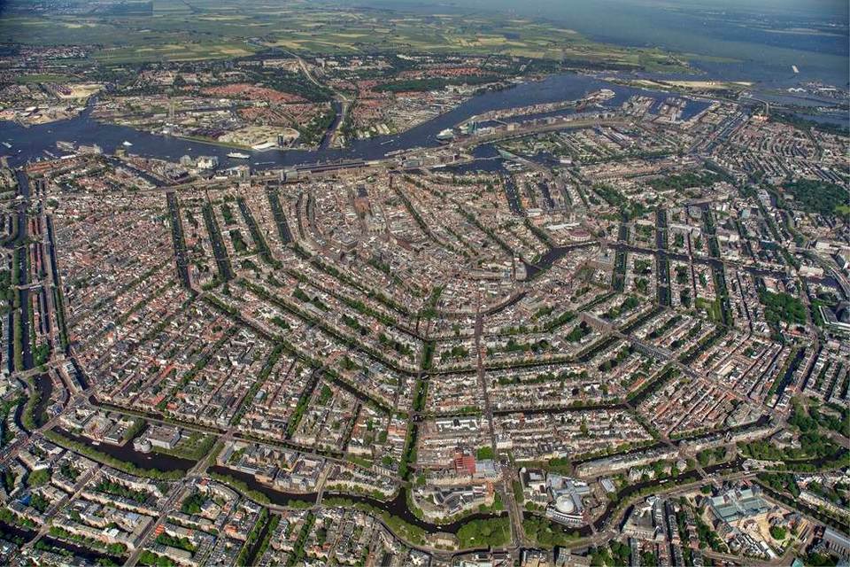 Amsterdam aerial view canals,amsterdam blog,amsterdam travel blog,amsterdam travel guide blog,amsterdam city guide