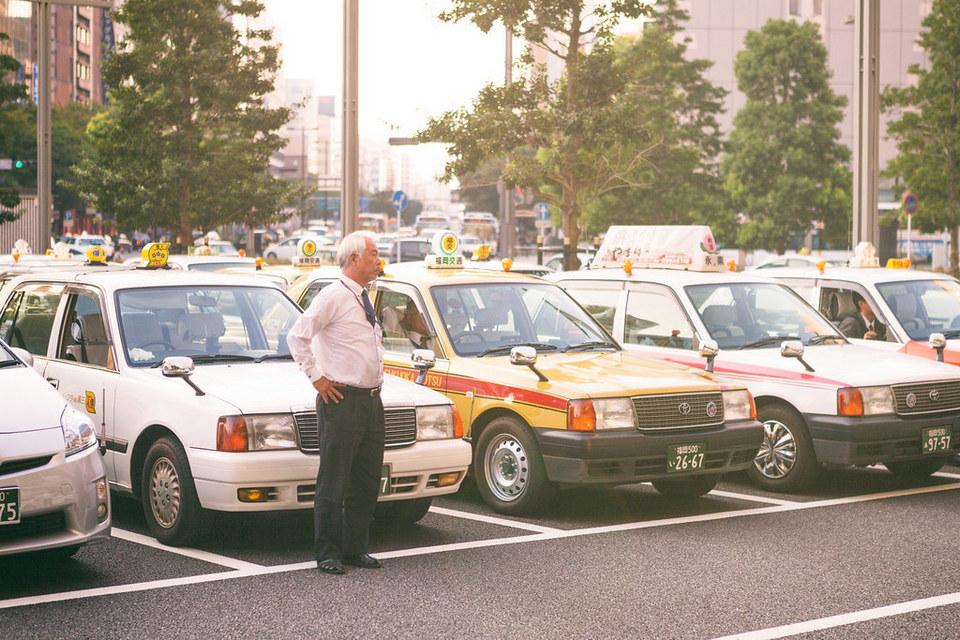 taxi at Fukuoka Hakata Station
