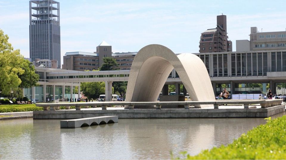 Hiroshima Peace Memorial Cenotaph,hiroshima travel blog (2)