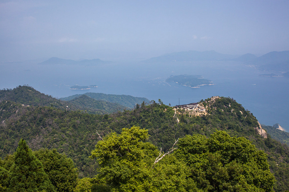 At the top of Mount Misen