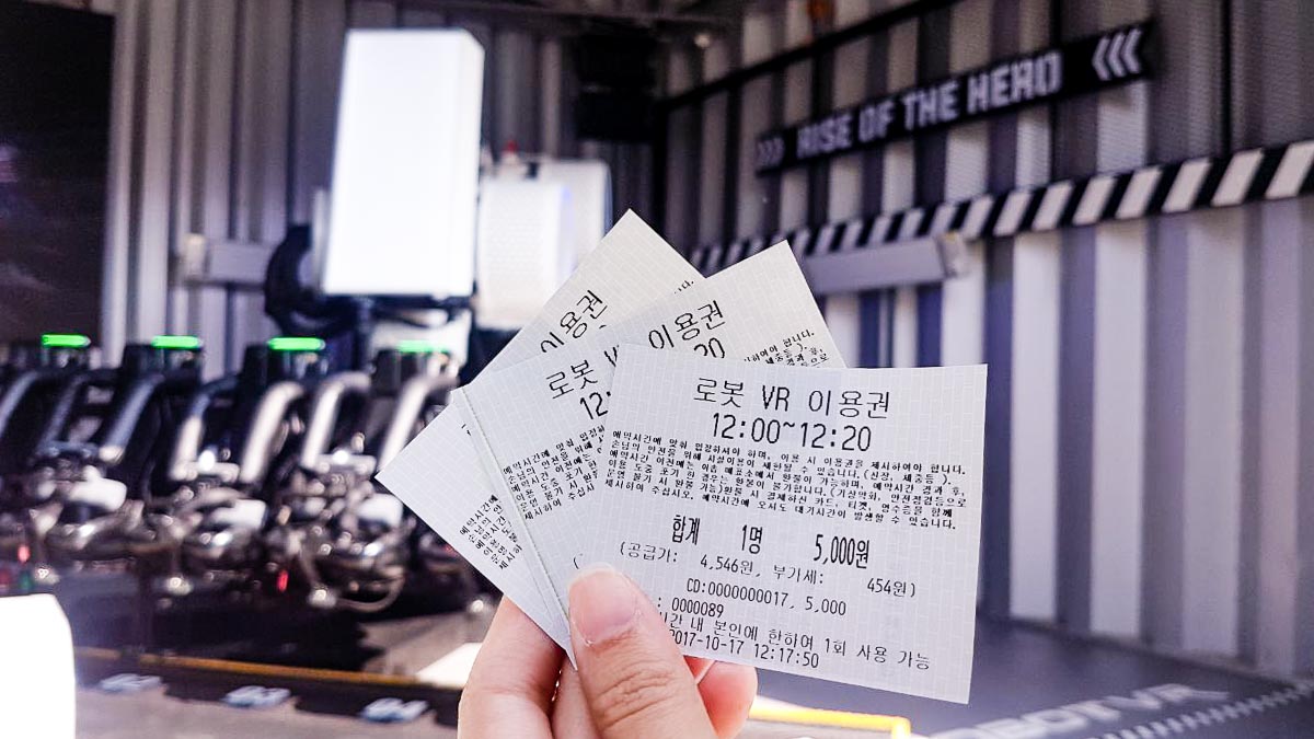 Robot VR Tickets