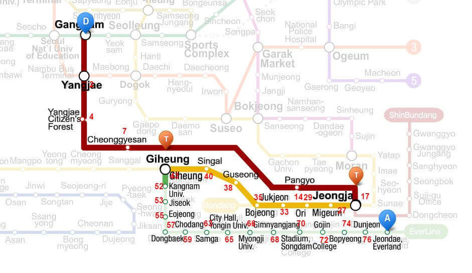 everland-transportation map
