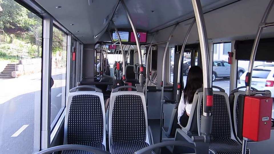 inside the trolleybus