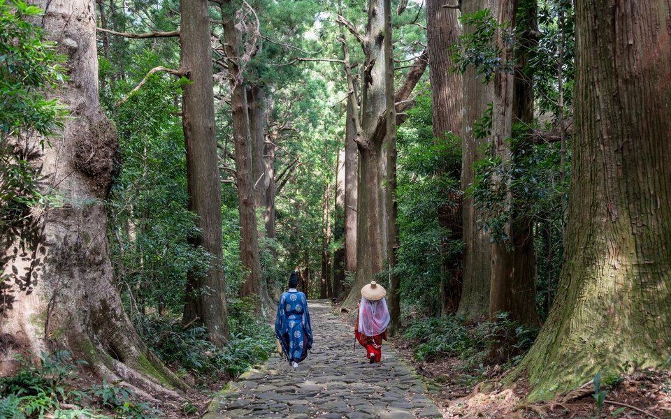 Kumano Kodo Daimon-zaka Walking (1)