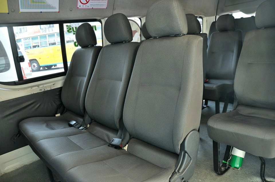 Inside the 16-seats minivan