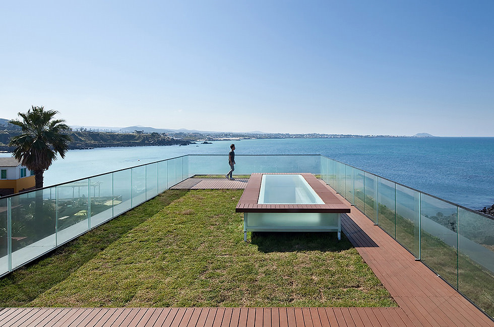 on the rooftop